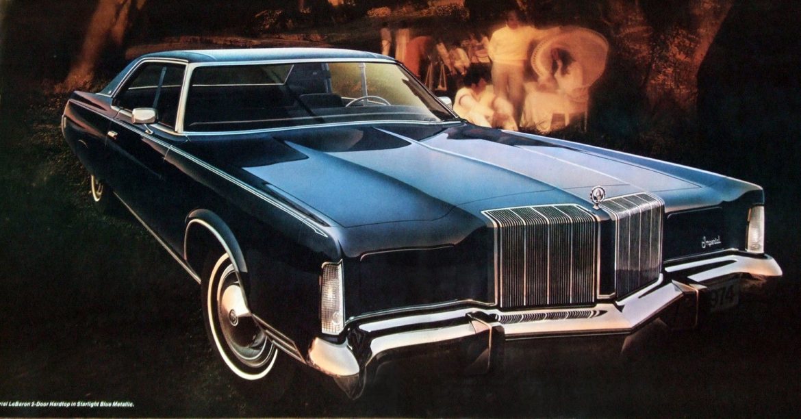 Aquellos salones rodantes. Imperial LeBaron Hardtop 1975.