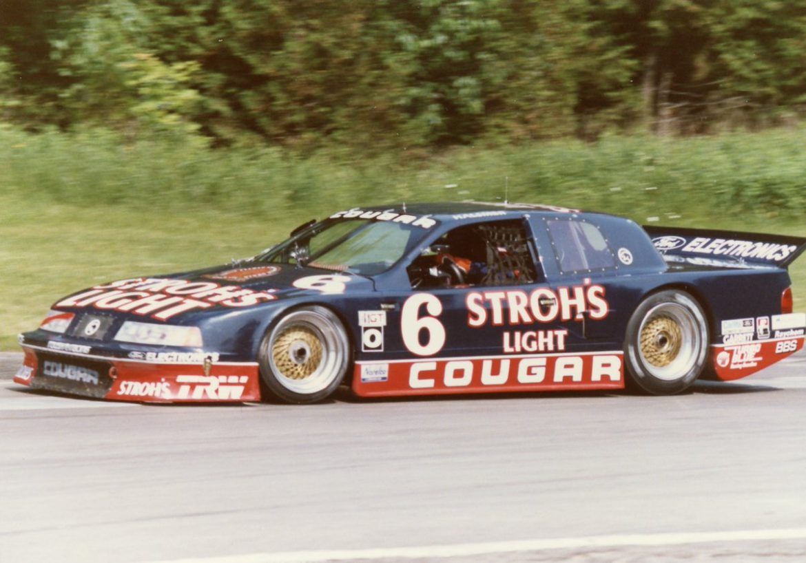Así era el imbatible jugador local. Mercury Cougar XR-7 IMSA GTO.